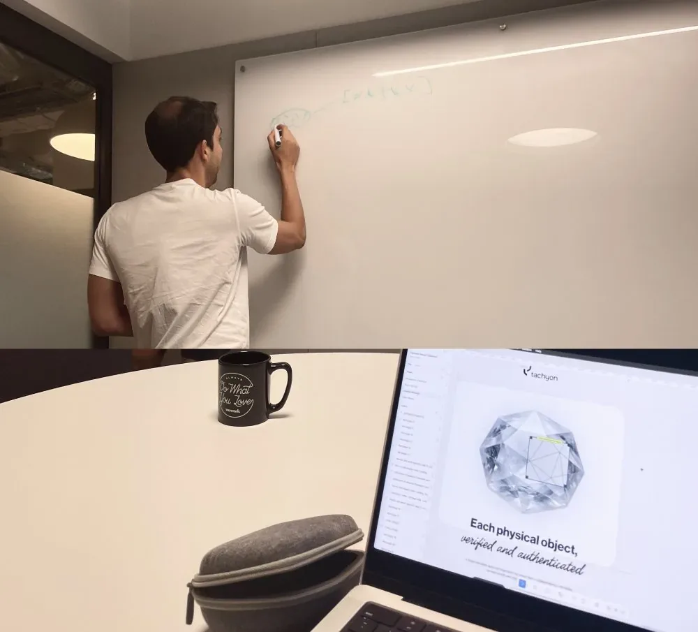 CTO Max Rady at the whiteboard