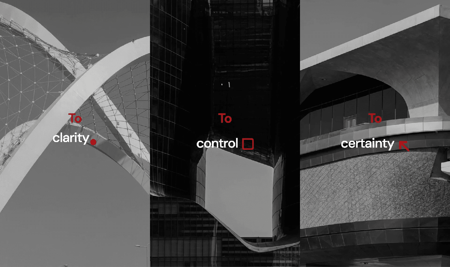 The three graphical forms extracted from the logo